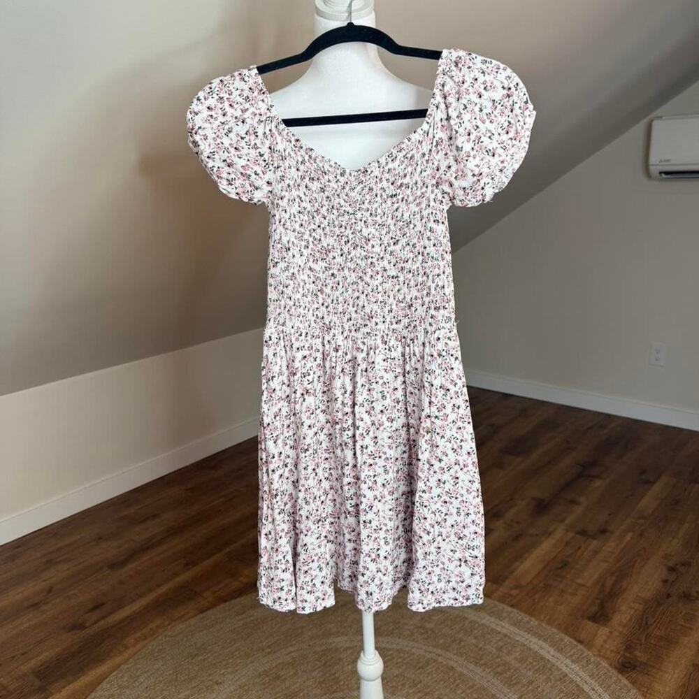 J for Justify Floral Smocked Dress 🌸 Cottagecore Romper Dress Sz L